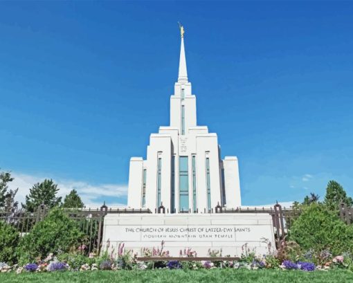 Oquirrh Temple Diamond Painting