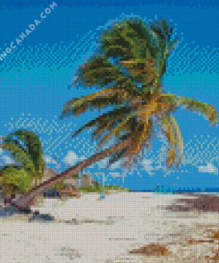 Playa Paraiso Tulum Mexico Diamond Painting