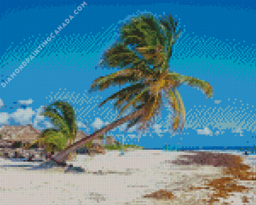 Playa Paraiso Tulum Mexico Diamond Painting