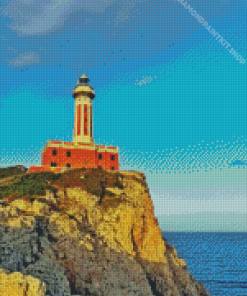 Punta Carena Lighthouse Diamond Painting