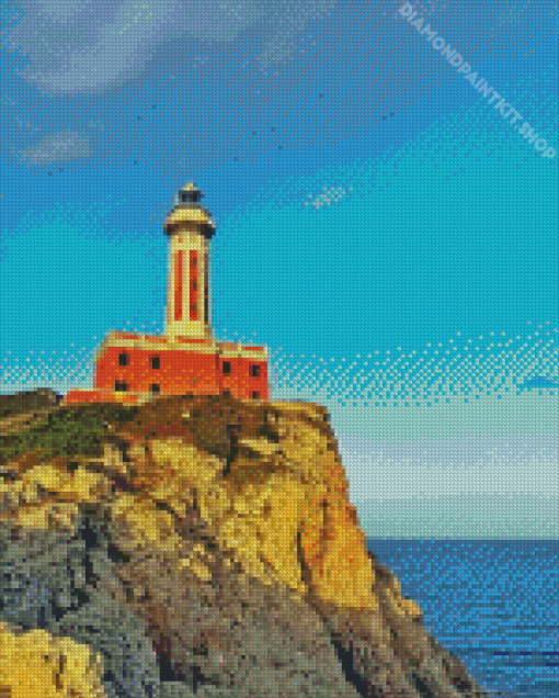 Punta Carena Lighthouse Diamond Painting
