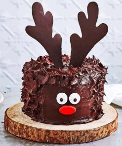 Reindeer Cake Diamond Painting