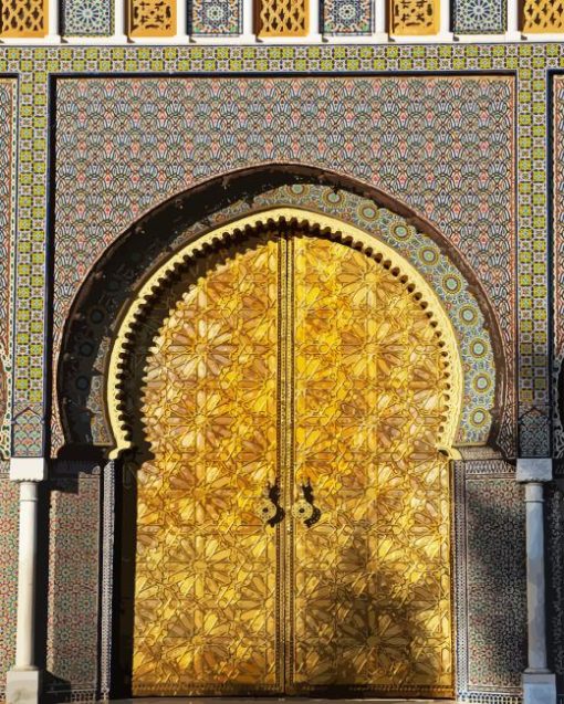 Royal Palace Fez Door Diamond Painting