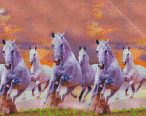 Running Horse Diamond Painting