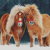 Shetland Ponies Diamond Painting