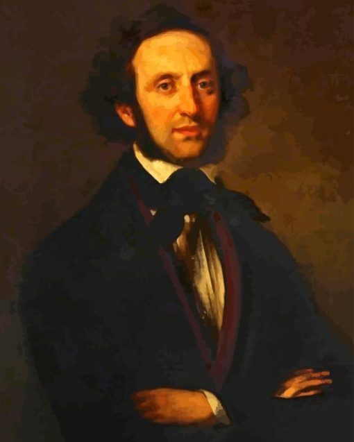 The Pianist Felix Mendelssohn Diamond Painting