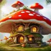 Toadstool Cottage Diamond Painting