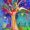 Tree Hearts Diamond Painting