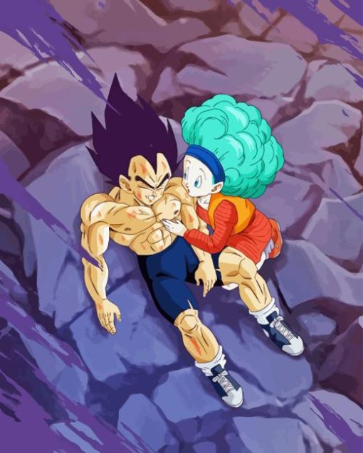 Vegeta And Bulma Diamond Painting