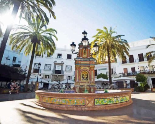 Vejer Fountain Diamond Painting