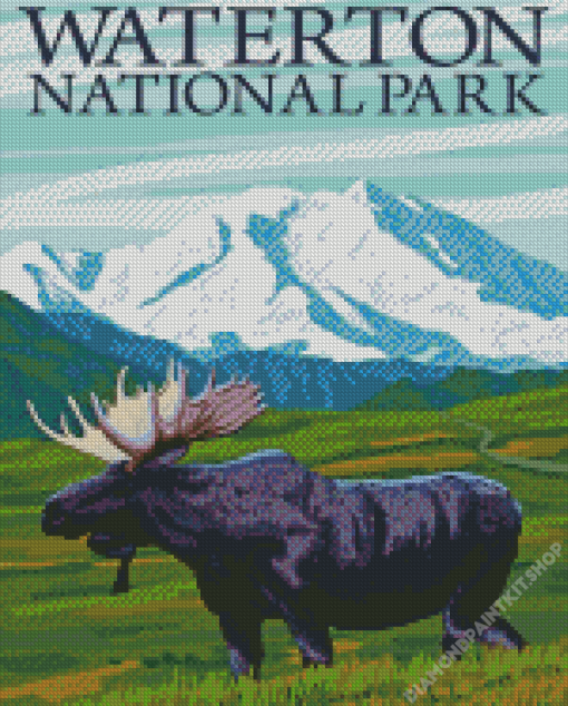 Waterton National Park Poster Diamond Painting