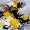 Yellow Grey Abstract Diamond Painting