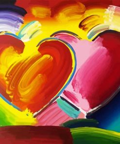 Abstract Double Hearts Diamond Painting
