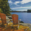 Chair on Lake Diamond Painting