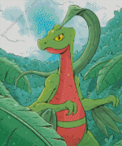 Cool Grovyle Diamond Painting