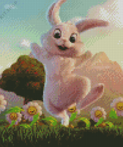 Dancing Rabbit Diamond Painting