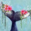 Floral Whale Tail Diamond Painting