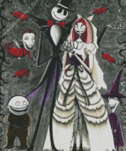 Jack And Sally Weeding Diamond Painting