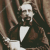 Monochrome Charles Dickens Diamond Painting