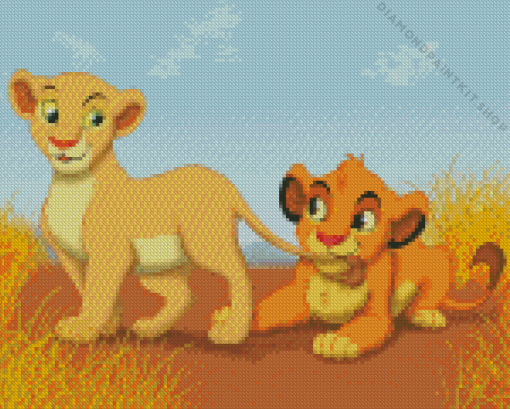 Nala And Simba Diamond Painting