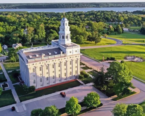 Nauvoo Temple Diamond Painting