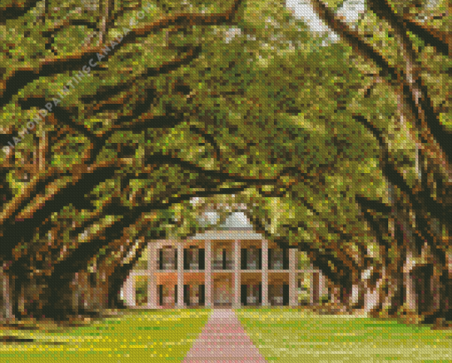 Oak Alley Plantation Diamond Painting