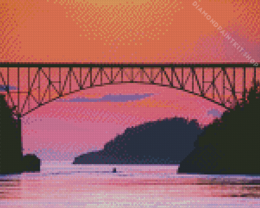 Pink Deception Pass Diamond Painting