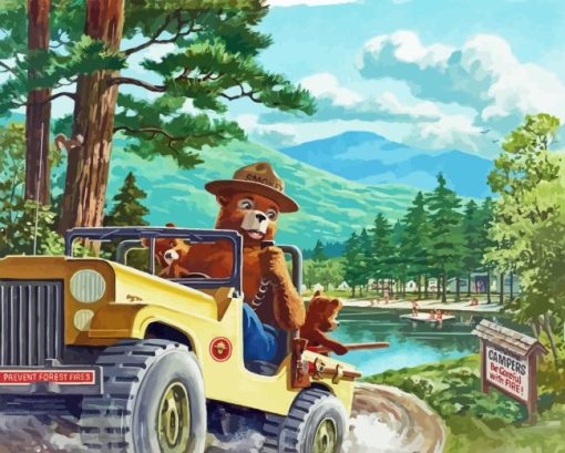 Smokey Bear Diamond Painting