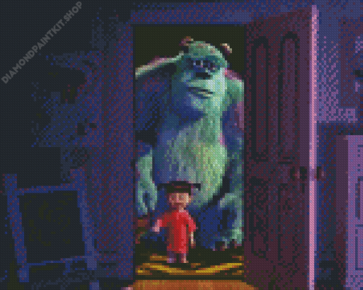 Sulley And Boo Diamond Painting