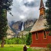 Yosemite Chapel Landscape Diamond Painting