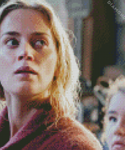 A Quiet Place Characters Diamond Painting