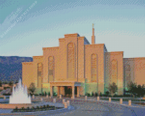 Albuquerque New Mexico Temple Diamond Painting