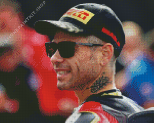 Alvaro Bautista Racer Diamond Painting