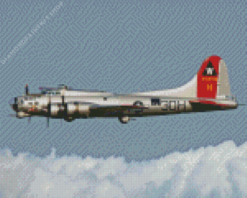 B17 Aluminum Overcast Flying Diamond Painting