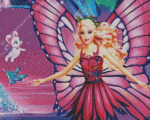 Barbie Mariposa Character Diamond Painting