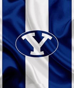 BYU Football Logo Flag Diamond Painting