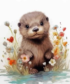 Cute Baby Otter Diamond Painting