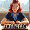 Beth Harmon Chess Diamond Painting