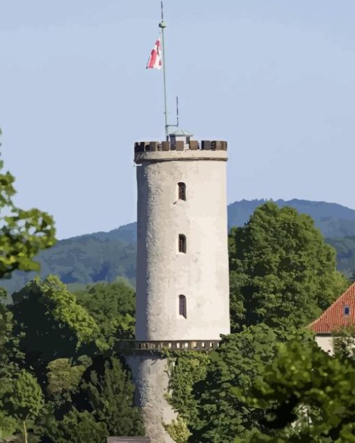 Bielefeld Castle Diamond Painting