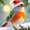 Bird Christmas Diamond Painting