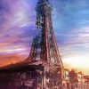 Blackpool Tower At Sunset Diamond Painting