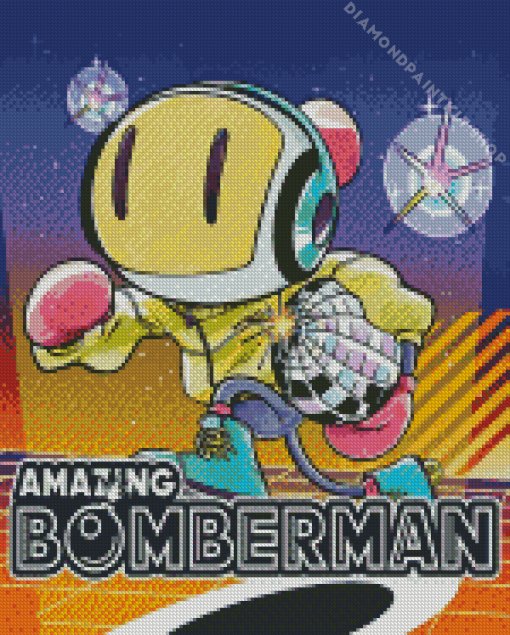 Bomberman Game Diamond Painting