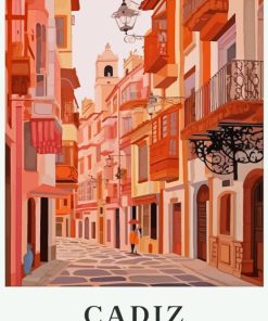 Cadiz Spain Poster Diamond Painting