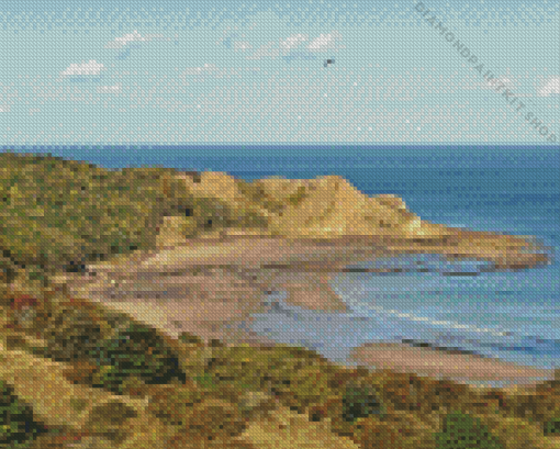 Cayton Bay Beach Diamond Painting