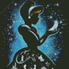 Cinderella Disney Silhouette Diamond Painting