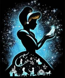 Cinderella Disney Silhouette Diamond Painting