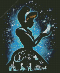 Cinderella Disney Silhouette Diamond Painting