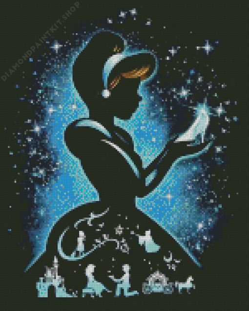 Cinderella Disney Silhouette Diamond Painting