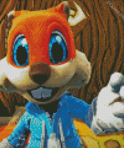 Conkers Bad Fur Day Game Diamond Painting