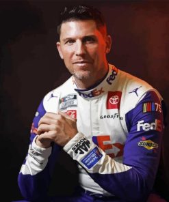 Denny Hamlin Racing Driver Diamond Painting